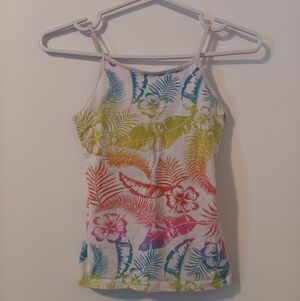 Free With A Bundle George Multicolor Tropical Tank Top
